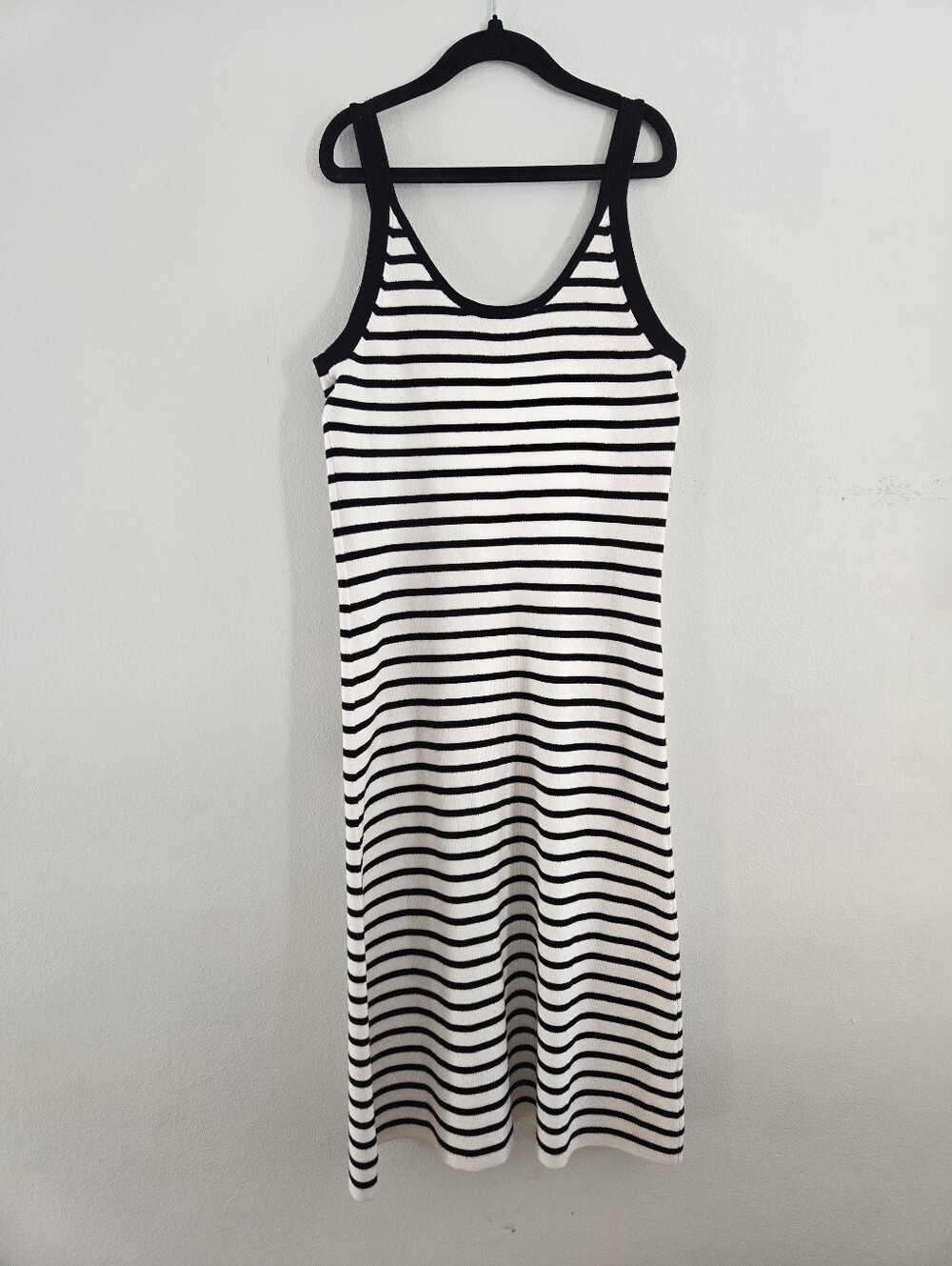 Striped Ribbed Button Down Mini Dress - Picture 5 of 5
